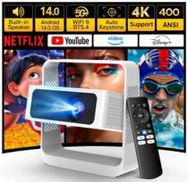Projektorius HEELLY, 15000 lm, 720P, WiFi, Android 14, išmanusis TV, 4K, automatinis fokusavimas