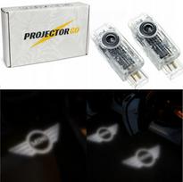 Projektorius su MINI Cooper LED logotipu, 2011–2024 modeliams