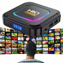Televizoriaus priedėlis SMART BOX, Android 13, 8K/4K, WiFi 6, Bluetooth 5.0, 2GB/16GB