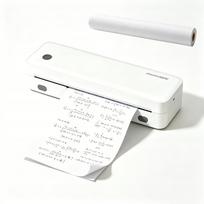 Nešiojamas terminis spausdintuvas, Bluetooth ir USB, be rašalo, mokymuisi ir biurui
