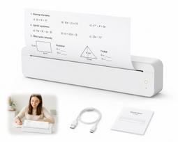 Nešiojamas terminis A4 spausdintuvas A10, Bluetooth, USB, be rašalo