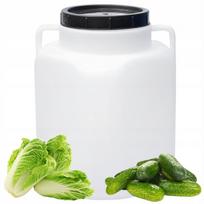 Plastikinis 20 l statinaitis raugintoms daržovėms ar lietaus vandeniui, su dangčiu