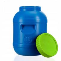 Plastikinis 10 l rauginimo indas su sraigtiniu dangčiu, 13 cm anga