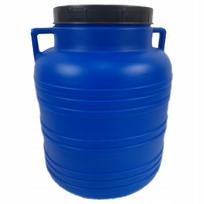 Plastikinis 40 l rauginių kopūstų statinaitis su rankenomis, mėlynas, F&R