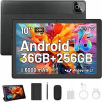 Planšetė 10" Android 16, 36GB+256GB, 8 branduolių, su dėklu, klaviatūra, pele ir rašikliu