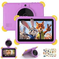 Vaikiškas planšetinis kompiuteris 7", Android 15, 20GB + 64GB, tėvų kontrolė, dvi kameros