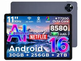 Planšetė DOOGEE U11PRO 11" 30+256GB, 8580 mAh, 13 MP, 90 Hz, OTG, WiFi, iki 2 TB TF