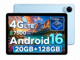 Planšetė DOOGEE TABG5 10.1" 4G LTE, 3/128GB, 7500mAh, 120Hz, GPS, Android 16