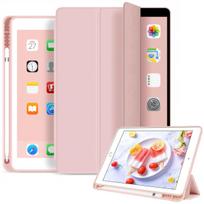 Dėklas Apple iPad 10.2 (7, 8, 9 gen.) rožinis su atverčiamu dangteliu