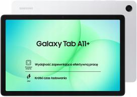 Planšetė SAMSUNG Galaxy Tab A11+ 11" 6GB/128GB Wi-Fi, sidabrinė