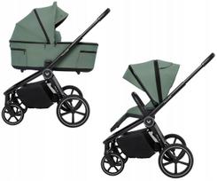 Vežimėlis Muuvo Fold 2in1, Pine Green, su automobilinės kėdutės adapteriais