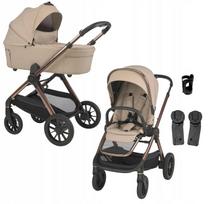 Vežimėlis ESPIRO CODE 2in1, LOVING BEIGE, rinkinys XXL