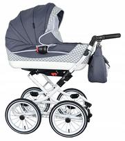 Klasikinis vežimėlis 3in1 RETRO VIKO su Isofix baze 4in1