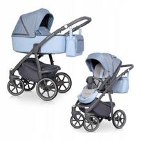 Daugiafunkcis vežimėlis 2in1 MARLA su didele lopšiu, ISOFIX paruoštas, aliuminio rėmas