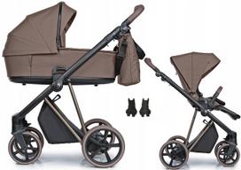 Vežimėlis Roan IVI 2.0 Vintage Mocha Mousse, 2 viename, su adapteriais
