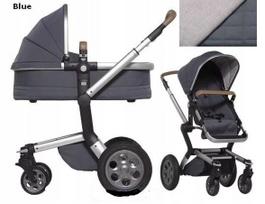 Vežimėlis 2in1 Joolz Day Quadro Blue, priekinė ir galinė dalis