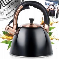Virdulys STEEL, juodas, 2,8 l, tinka dujinėms ir indukcinėms viryklėms