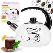 Virdulys KAMILLE, emaliuotas, plieninis, 2,5 l, tinka dujinėms ir indukcinėms viryklėms