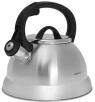 Plieninis virdulys su švilpuku KINGHOFF Elegance 2 l, chromuotas