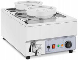 Sriubos šildytuvas 2x7 l, 1500 W, matinis, ROYAL CATERING RC_BM_05