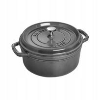 Ketaus troškintuvas STAUB Cocotte, 4 qt, apvalus, grafito pilkos spalvos