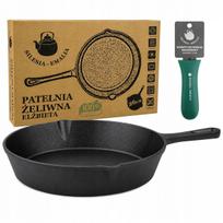 Ketaus keptuvė 26 cm, tinkama indukcijai, dujinei viryklei, orkaitei, su silikonine rankena