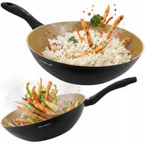 WOK keptuvė 28 cm, aliuminė, indukcinė, Florina AmVegan, neprideganti