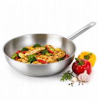 Plieninė keptuvė ELO 28 cm, be dangos, indukcinė, 18/10 plienas