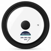Universalus silikoninis WELLHAUS dangtis keptuvėms ir puodams, 28–32 cm