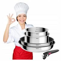 Puodų ir keptuvių rinkinys TEFAL INGENIO COOK, 5 dalių, nuimama rankena