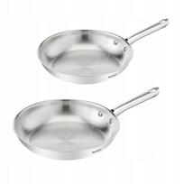 Plieninių keptuvių rinkinys TEFAL Duetto, indukcinėms viryklėms, 24/28 cm