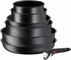 Puodų rinkinys Tefal Ingenio Black Stone, 7 dalių, L3998702