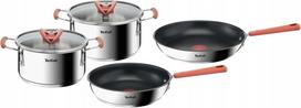 Puodų ir keptuvių rinkinys TEFAL OptiSpace, storas dugnas, Thermo-Fusion, 6 vnt.
