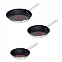 Puodų rinkinys TEFAL Nordica, 20/24/28 cm, plieniniai, indukciniai, keraminė danga