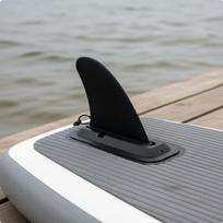 Clipin Kayak Rudder Kit Improves Stability Detachable Paddleboard Fin Shallow Water Compatible black