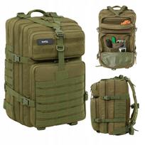 Karinė taktinė kuprinė, 40 l, 15,6", žalia