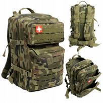 Karinė vandeniui atspari kuprinė, camo, 45 l