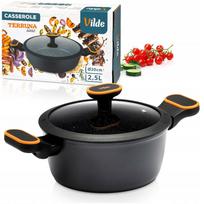 Puodas su dangčiu VILDE, 20 cm, 2,5 l, granitinė danga
