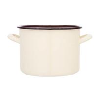 Emaliuotas puodas Silesia 4,4 l, kreminės spalvos, 20 cm
