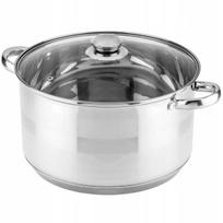 Didelis gastronominis puodas su dangčiu, indukcijai, 30 cm, 12 l