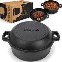 Ketaus puodas su dangčiu POKKA, 26 cm, 5 l, tinka indukcijai ir dujoms