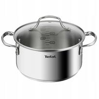 Puodas su dangčiu TEFAL Infinite, 20 cm, 3,1 l, nerūdijantis plienas, indukcijai