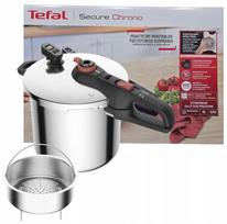 Greitpuodis TEFAL Secure Chrono Neo, 8 l, indukcijai, su krepšeliu