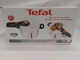Slėginis puodas TEFAL SECURE CLICK 6 l su garų krepšeliu, tinkamas indukcijai