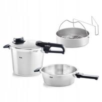 Slėginis puodas Fissler Vitavit, 6 l + 2,5 l, su kiauryme kasete, Ø22 cm