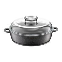 Keptuvė su dangčiu Ambition Lusso 28 cm, 4,2 l, Qualum Basic, Aromaknob