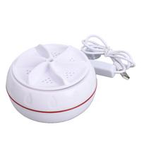 Mini Portable Washing Machine USB Powered Turbine Washing Machine for Travel Camping Dorm Home Use white