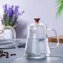 Stiklinis 350 ml arbatinukas su ilgu snapeliu, pilstytuvas kavai ir arbatai