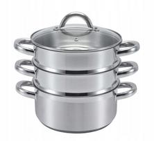 Garų puodas SSW Vitalo, 4,3 l, 24 cm, su 2 garinimo indais