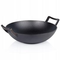 Ketaus wok keptuvė VILDE Cast Line, 36 cm, tinka indukcijai ir griliui